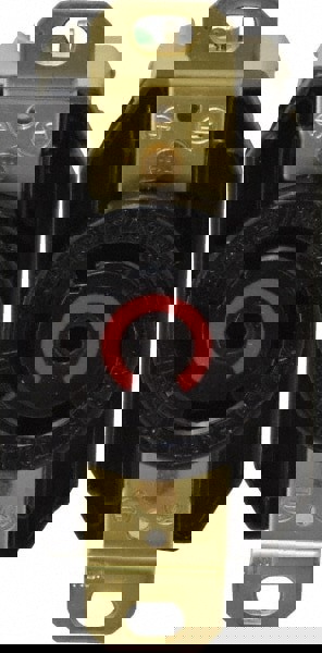 277/480 VAC, 30 Amp, L22-30R NEMA, Self Grounding Receptacle